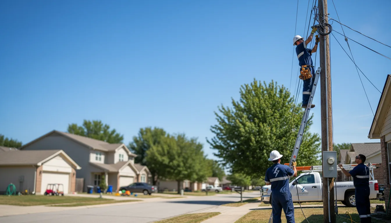 Residential electrician providing installation services in Bonita, LA